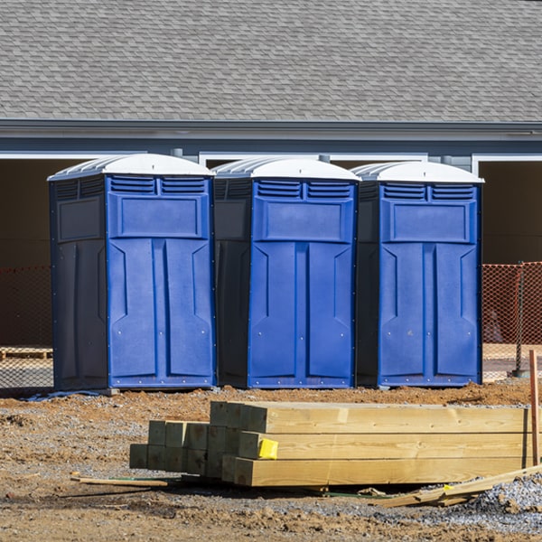 how can i report damages or issues with the porta potties during my rental period in Harrison MI